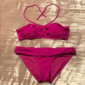 Kenneth Cole Reaction Ruffled Bikini